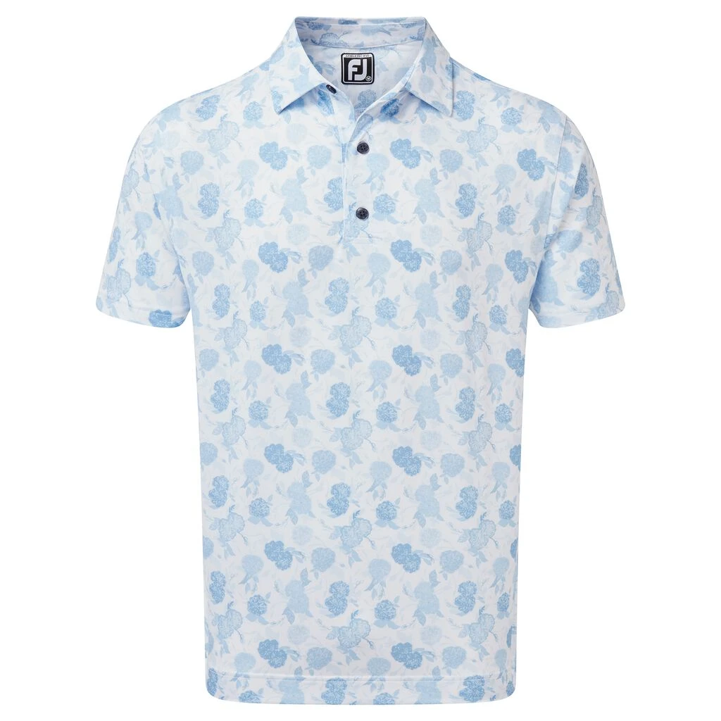 Footjoy Vintage Floral Print Lisle Golf Shirt 87963