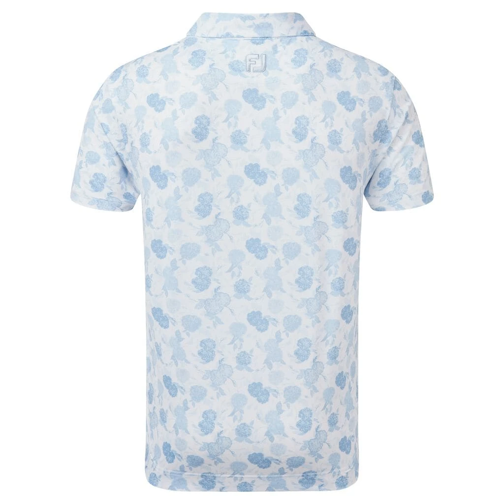 Footjoy Vintage Floral Print Lisle Golf Shirt 87963 - Image 2