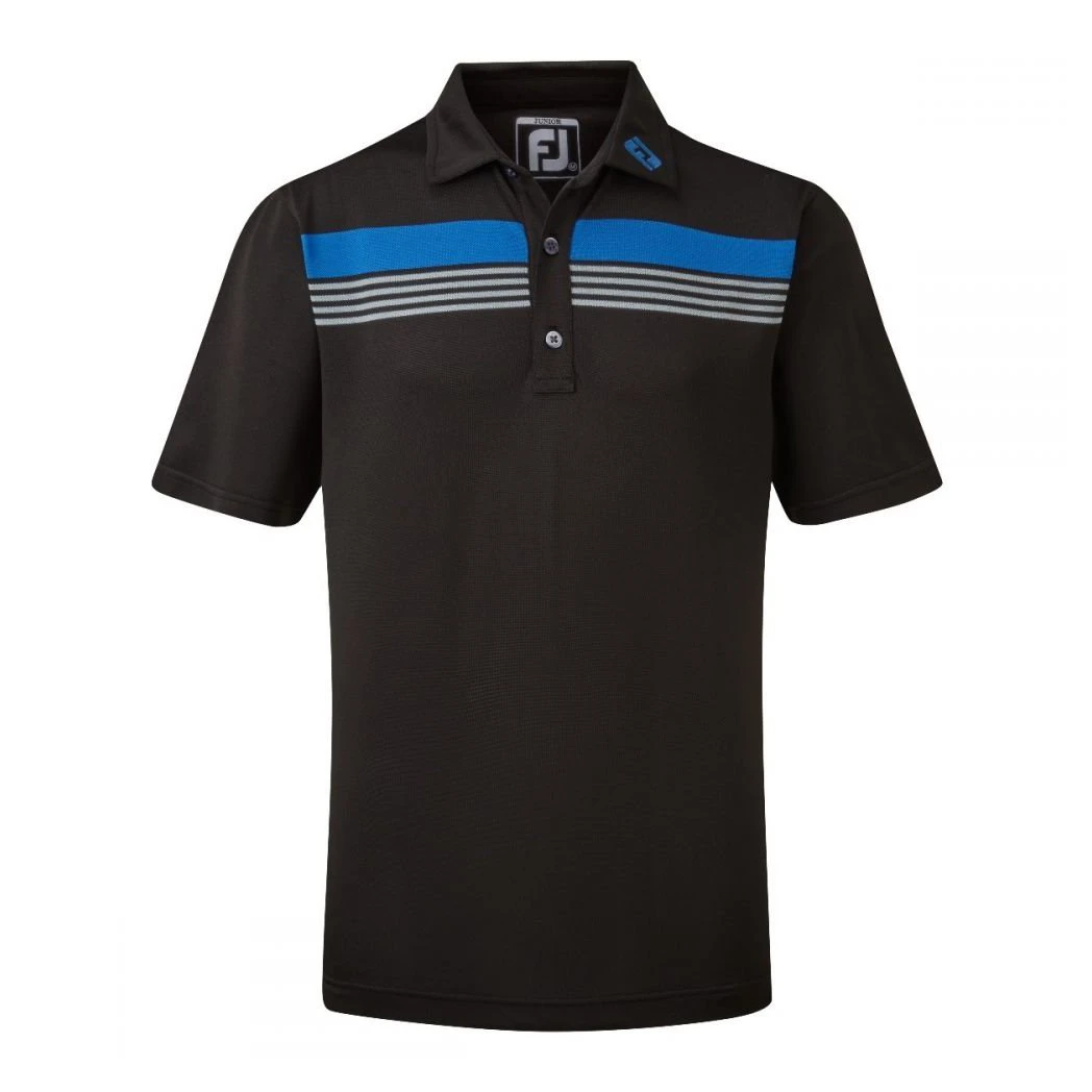 Junior FootJoy Stretch Pique Chestband Golf Polo Shirt 96348